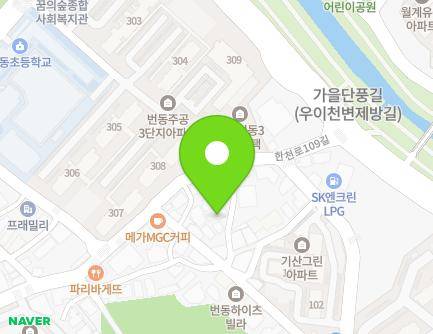 21-10 Hancheon-ro 109-gil, Gangbuk-gu, Seoul, Republic of Korea Map