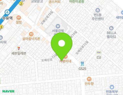 5-5 Opaesan-ro 73-gil, Gangbuk-gu, Seoul, Republic of Korea Map