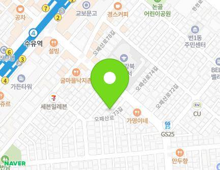 8 Opaesan-ro 73-gil, Gangbuk-gu, Seoul, Republic of Korea Map