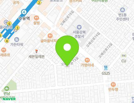 11 Opaesan-ro 73-gil, Gangbuk-gu, Seoul, Republic of Korea Map