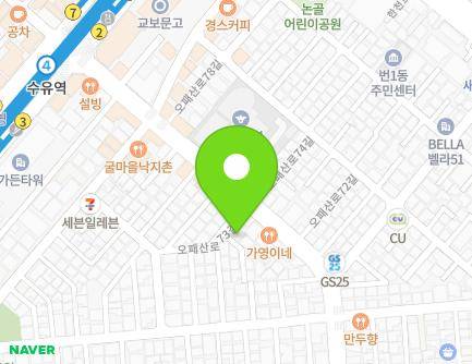 5-1 Opaesan-ro 73-gil, Gangbuk-gu, Seoul, Republic of Korea Map