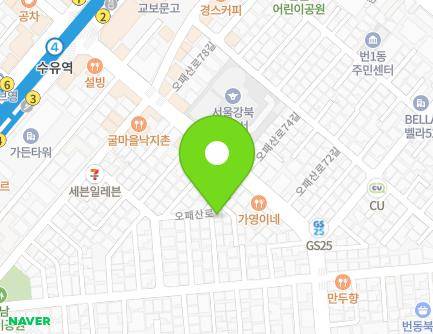 7 Opaesan-ro 73-gil, Gangbuk-gu, Seoul, Republic of Korea Map