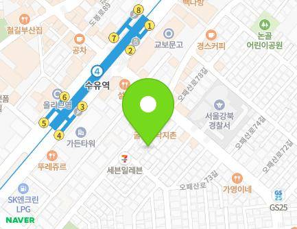 11-5 Opaesan-ro 77-gil, Gangbuk-gu, Seoul, Republic of Korea Map