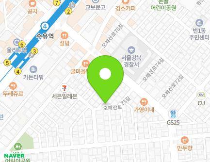 14 Opaesan-ro 73-gil, Gangbuk-gu, Seoul, Republic of Korea Map