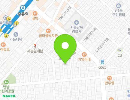 22-12 Opaesan-ro 67-gil, Gangbuk-gu, Seoul, Republic of Korea Map