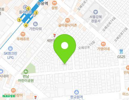 32-3 Opaesan-ro 67-gil, Gangbuk-gu, Seoul, Republic of Korea Map