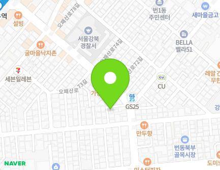 6-6 Opaesan-ro 67-gil, Gangbuk-gu, Seoul, Republic of Korea Map