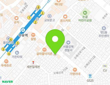 405-1 Opaesan-ro, Gangbuk-gu, Seoul, Republic of Korea Map