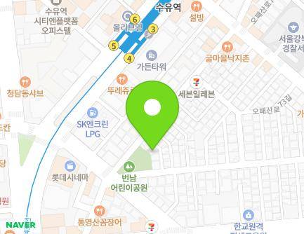 35-6 Opaesan-ro 77-gil, Gangbuk-gu, Seoul, Republic of Korea Map