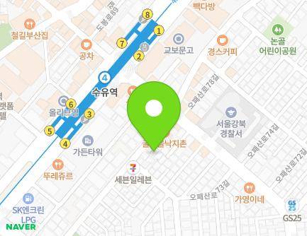 11-3 Opaesan-ro 77-gil, Gangbuk-gu, Seoul, Republic of Korea Map