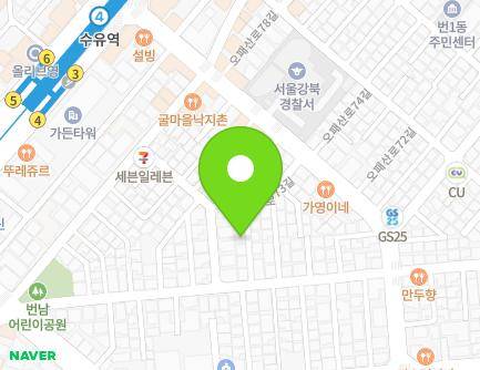 22-7 Opaesan-ro 67-gil, Gangbuk-gu, Seoul, Republic of Korea Map