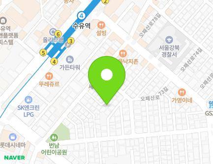 8-7 Opaesan-ro 77ga-gil, Gangbuk-gu, Seoul, Republic of Korea Map