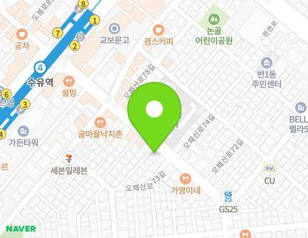 401-1 Opaesan-ro, Gangbuk-gu, Seoul, Republic of Korea Map