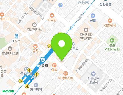 416 Opaesan-ro, Gangbuk-gu, Seoul, Republic of Korea Map