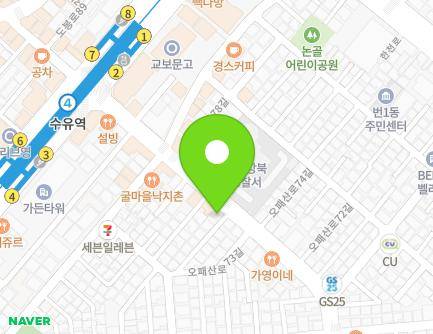 403 Opaesan-ro, Gangbuk-gu, Seoul, Republic of Korea Map