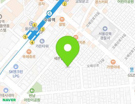 8-5 Opaesan-ro 77ga-gil, Gangbuk-gu, Seoul, Republic of Korea Map