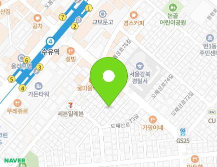 405-9 Opaesan-ro, Gangbuk-gu, Seoul, Republic of Korea Map