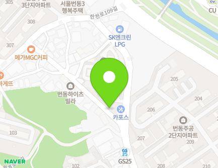 37 Hancheon-ro 109ga-gil, Gangbuk-gu, Seoul, Republic of Korea Map