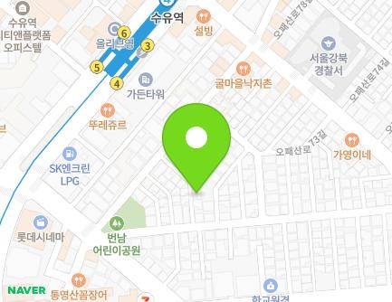 29-11 Opaesan-ro 77-gil, Gangbuk-gu, Seoul, Republic of Korea Map