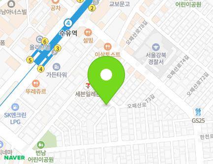 12 Opaesan-ro 77ga-gil, Gangbuk-gu, Seoul, Republic of Korea Map