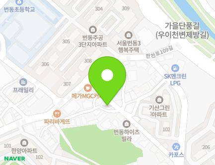 14 Hancheon-ro 109ga-gil, Gangbuk-gu, Seoul, Republic of Korea Map