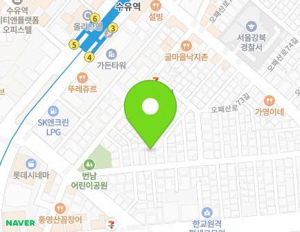 29-13 Opaesan-ro 77-gil, Gangbuk-gu, Seoul, Republic of Korea Map