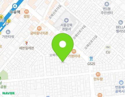 18-10 Opaesan-ro 67-gil, Gangbuk-gu, Seoul, Republic of Korea Map