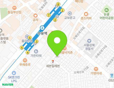 13 Opaesan-ro 77-gil, Gangbuk-gu, Seoul, Republic of Korea Map