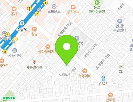 401-5 Opaesan-ro, Gangbuk-gu, Seoul, Republic of Korea Map