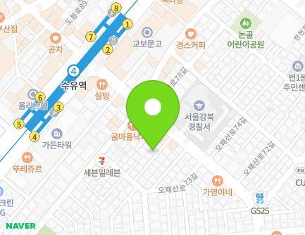 405-8 Opaesan-ro, Gangbuk-gu, Seoul, Republic of Korea Map