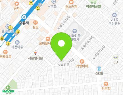 401-9 Opaesan-ro, Gangbuk-gu, Seoul, Republic of Korea Map