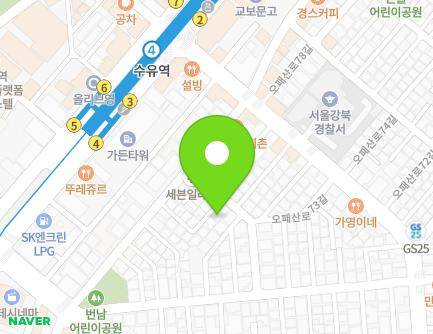 8-3 Opaesan-ro 77ga-gil, Gangbuk-gu, Seoul, Republic of Korea Map