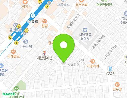 15 Opaesan-ro 77ga-gil, Gangbuk-gu, Seoul, Republic of Korea Map