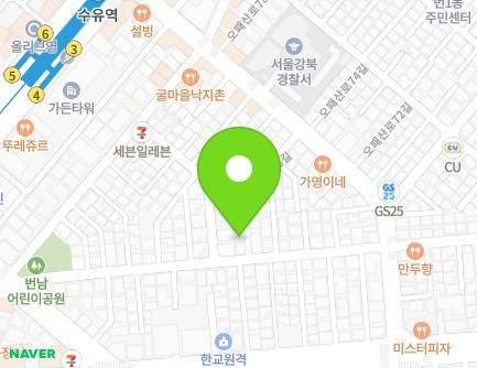 22-3 Opaesan-ro 67-gil, Gangbuk-gu, Seoul, Republic of Korea Map