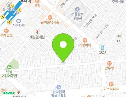 24 Opaesan-ro 67-gil, Gangbuk-gu, Seoul, Republic of Korea Map