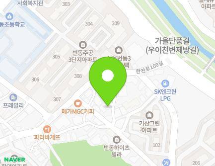 21-12 Hancheon-ro 109-gil, Gangbuk-gu, Seoul, Republic of Korea Map