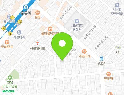 22-9 Opaesan-ro 67-gil, Gangbuk-gu, Seoul, Republic of Korea Map