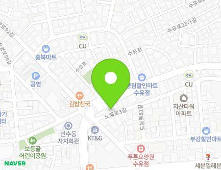 56 Suyu-ro, Gangbuk-gu, Seoul, Republic of Korea Map