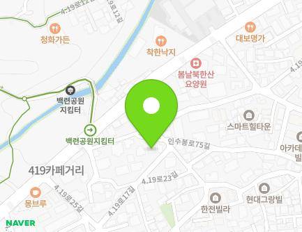 14-1 4.19-ro 17-gil, Gangbuk-gu, Seoul, Republic of Korea Map