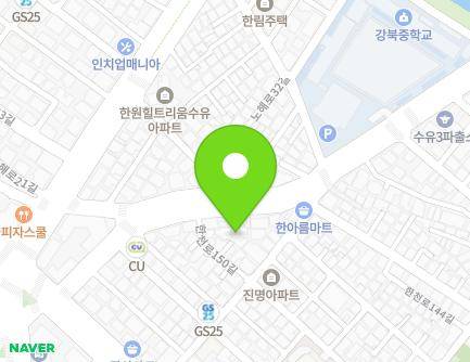 28-13 Hancheon-ro 150-gil, Gangbuk-gu, Seoul, Republic of Korea Map