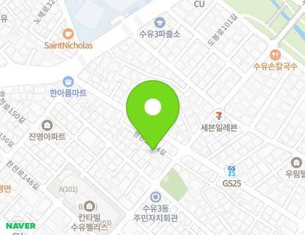 41-3 Hancheon-ro 144-gil, Gangbuk-gu, Seoul, Republic of Korea Map