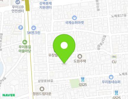 4-13 Samyang-ro 98ga-gil, Gangbuk-gu, Seoul, Republic of Korea Map