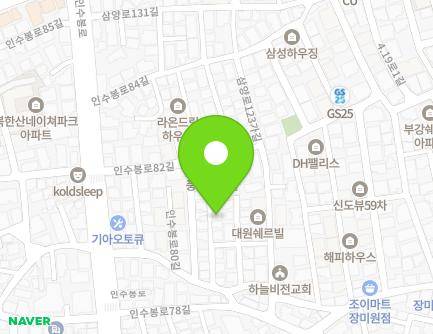 19-14 Insubong-ro 80-gil, Gangbuk-gu, Seoul, Republic of Korea Map