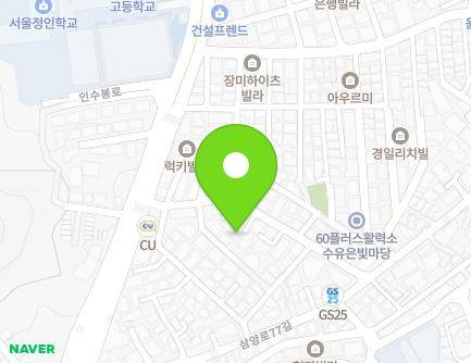 20-4 Insubong-ro 28-gil, Gangbuk-gu, Seoul, Republic of Korea Map