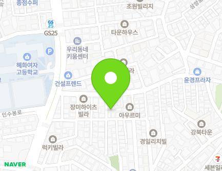 18-5 Insubong-ro 32-gil, Gangbuk-gu, Seoul, Republic of Korea Map