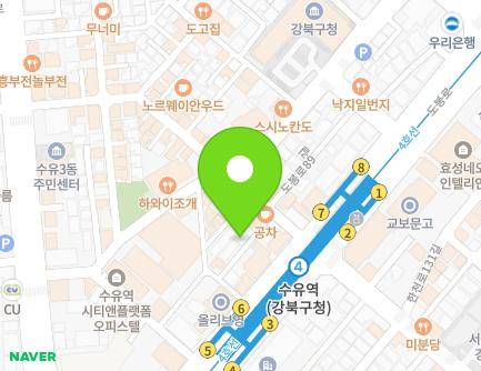 3-8 Dobong-ro 87-gil, Gangbuk-gu, Seoul, Republic of Korea Map