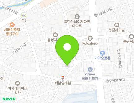 16-4 Insubong-ro 79-gil, Gangbuk-gu, Seoul, Republic of Korea Map