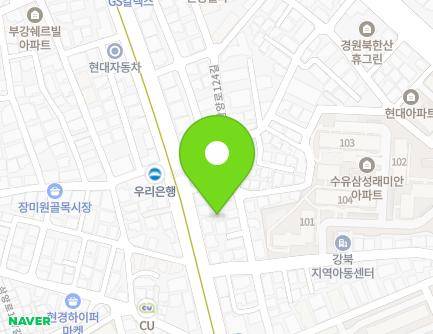 7-27 Samyang-ro 118-gil, Gangbuk-gu, Seoul, Republic of Korea Map