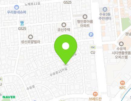 10 Suyu-ro 23ga-gil, Gangbuk-gu, Seoul, Republic of Korea Map