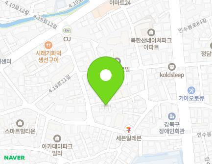 11-37 Insubong-ro 81-gil, Gangbuk-gu, Seoul, Republic of Korea Map